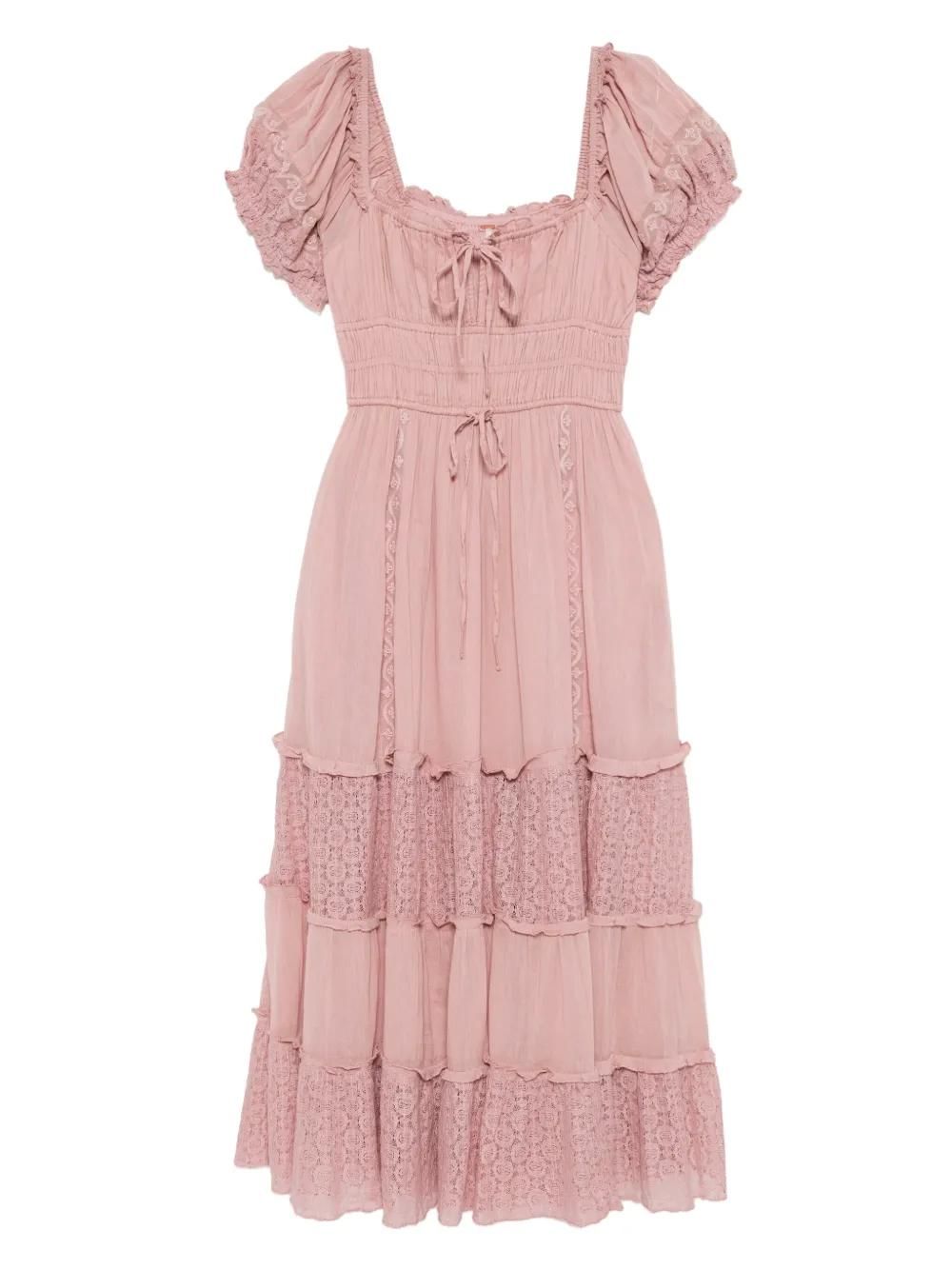 Robe Débardeur Free People Fleurie Dentelle Ivoire Taille L - Neuf Avec étiquette