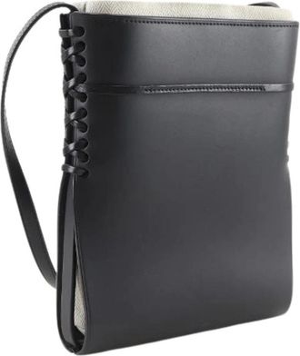 Loewe Pre-owned Ikebana Small Calf Shoulder Bag - Pre-owned - Mujer - Negro - ONE SIZE