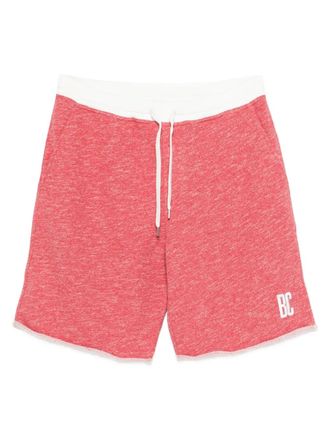 Brunello Cucinelli Shorts con coulisse e logo - Rosso