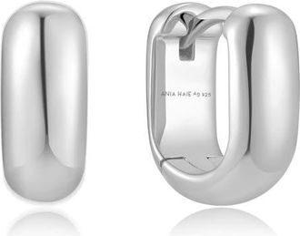 Ania Haie Mini U-Shaped Huggie Hoop Earrings in Silver at Nordstrom