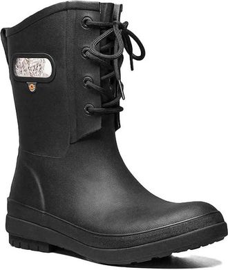 Bogs Womens Plush Lined Amanda Boots In Black