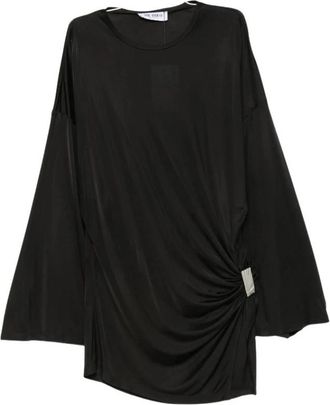 The Attico Korte Jurk - Dames - Korte kleedjes - Zwart - M - Kleedjes