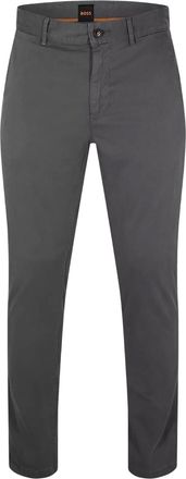 HUGO BOSS Effen Slim Heren Chino (Houtskool)