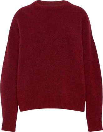 Max Mara Truien & Vesten, Dames, Rood, S, Wol, Trui met ronde hals