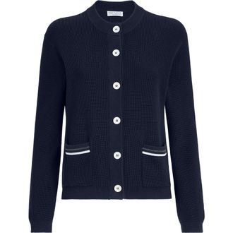 Brunello Cucinelli Cotton cardigan in Blue at Nordstrom, Size Xx-Small Eu