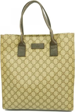 Gucci Brown Pvc Tote Bag (Pre-Owned)