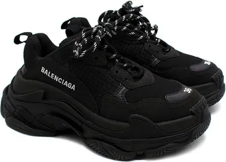 Balenciaga Black Triple S Trainers Size 36
