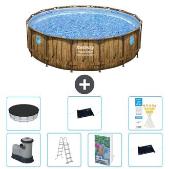 Bestway Piscina Bestway Power Steel Redonda - 488x122 Cm - 8-piezas S562