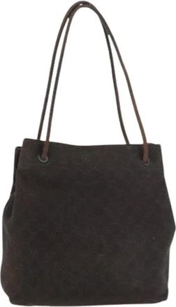 Gucci Pre-owned Tote Bags, female, Brown, Size: ONE SIZE Pre-owned Vintage GG Canvas Tote Bag
