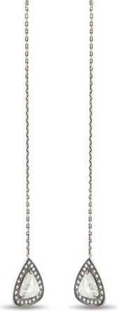Luxury Bazaar 14K White Gold 3.23ct Diamond Dangle Earrings MF03-070726