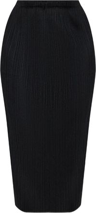 Pleats Please Issey Miyake pleated midi skirt - Black