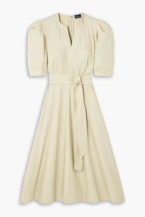 【送料&関税込】Ralph Lauren Vasberri Short Sleeve Day Dress Ralph Lauren Vasberri Short Sleeve Day Dress in Natural | Lyst