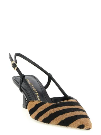 Stuart Weitzman Womens Multicolor Calfskin Mid Heel Pumps