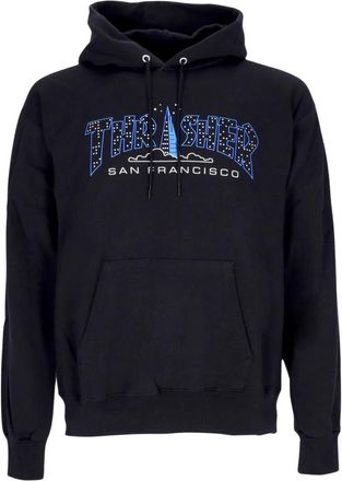 Thrasher Zwarte Pyramid Hoodie - Heren - Hoodies - Zwart - L - Katoen - Hoodies & sweatvesten