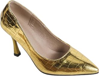 Generic Elegant Stiletto Evening Dress Shoes with Stone Texture Pointed Toe for Gala Party Carnival and Formal Celebrations Platform Heels White Sandals Women