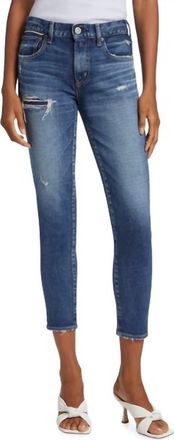 Moussy Vintage Swillburg Skinny Jeans In Dark Blue