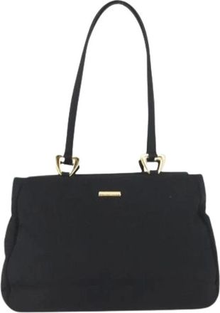 Saint Laurent Pre-owned Shoulder Bags, female, Black, Size: ONE SIZE Pre-owned Vintage Nylon Shoulder Bag