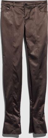 Gucci Stretch Acetate Duchesse Pants, Brown, Ready-to-wear