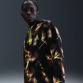 Nike Mens Ja Club Fleece Pullover Hoodie in Yellow | HV3378-736