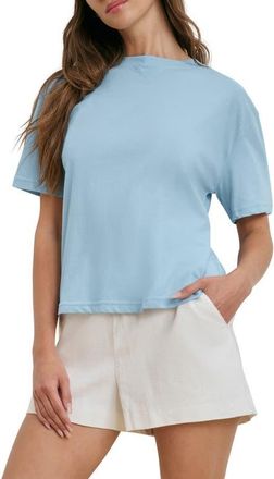 Favorite Daughter The Everyday Organic Cotton T-Shirt in Sea Blue at Nordstrom, Size X-Large