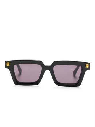 Kuboraum Q2 rectangle-frame sunglasses - men - Acetate - 51 - Black