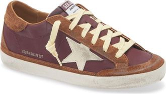 Golden Goose Super-Star Sneaker in Bordeaux/Brown/Beige at Nordstrom, Size 12Us