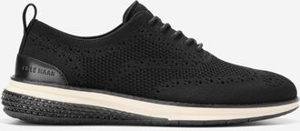 Cole Haan Mens &Oslash;riginal Grand Energyweave Stitchlite Wingtip Oxford Shoes - Black Size 10.5