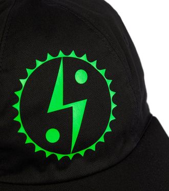 Stella McCartney Womens Logo Detail Baseball Cap Black Accessories > Beanies & Hats