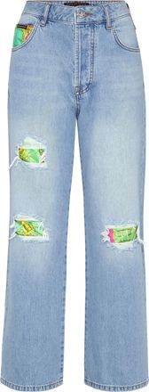 Philipp Plein Denim Broek Losjes New Baroque