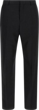 Saint Laurent Black Slim Flat Front Pants