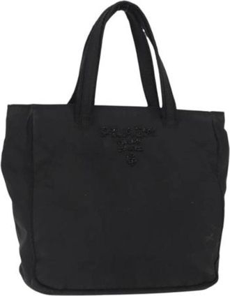 Prada Pre-owned Tote Bag - Dames - Vintage Shopper - Zwart - ONE Size - Nylon - Vintage