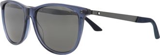Montblanc Montblanc Mens 56 mm Black Sunglasses