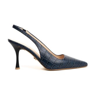 Sergio Moretti Pumps, female, Blue, 6 UK, Classic Part-Open Pumps