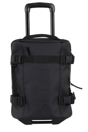 Rains Black Texel Cabin Bag Mini Polyester Suitcase