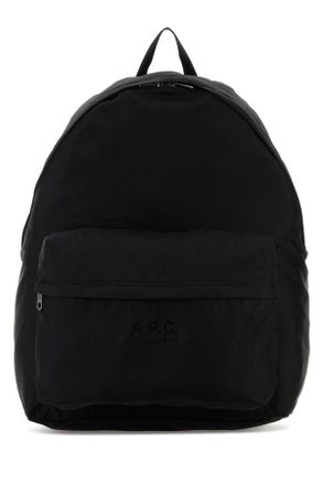 A.P.C. Black Canvas Sac A Dos Backpack