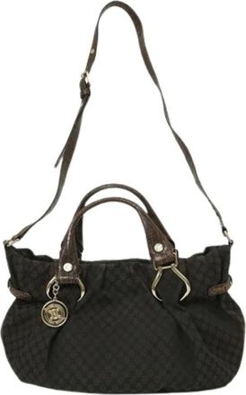 Celine Pre-owned Handbags, female, Brown, Size: ONE SIZE Pre-owned Vintage Canvas Handbag