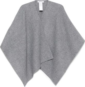 Max Mara Cape met open voorkant - Grijs