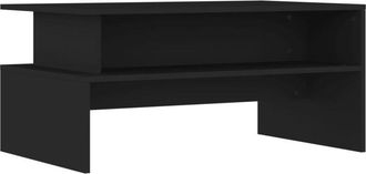 vidaXL Tavolino da Salotto Nero 90x55x42,5 cm in Legno Multistrato - Vidaxl
