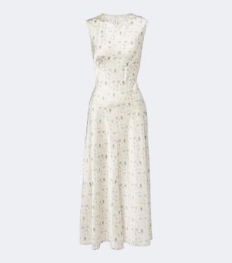 D&ocirc;en D&ocirc;en Vestido midi Adelana de seda floral