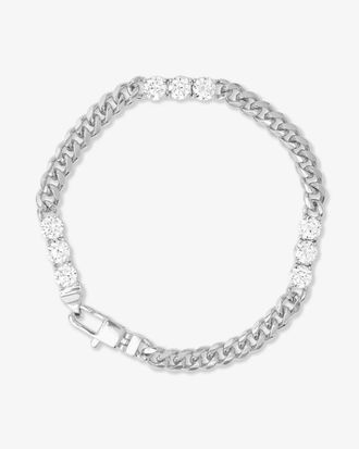 Melinda Maria Womens Julians Obsessed With Diamonds Bracelet In Silver
