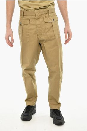 Dsquared2 Garbardine Cotton Pants with Patch Pockets size 56