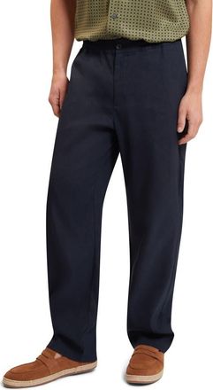 Ted Baker Culverr Straight Leg Pants in Dark Blue at Nordstrom, Size 40