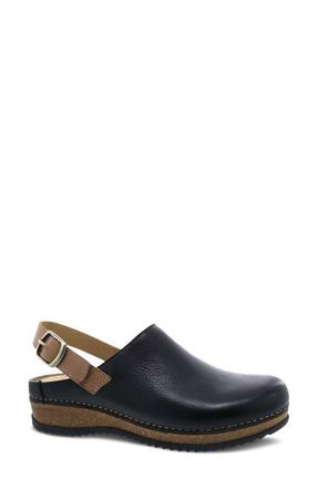 Dansko Merrin Slingback Clog in Black Waxy Milled at Nordstrom, Size 10.5-11Us