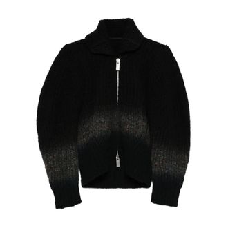 sacai Cardigans, female, Black, Size: 2XS Blouson