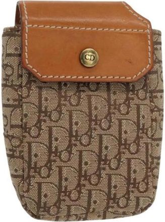 Dior Pre-owned Sigarettendoos - Dames - Vintage Accessoires - Beige - ONE Size - Leer - Vintage