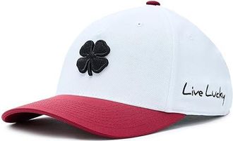 Black Clover Superior 4 Adjustable Snapback Hat Baseball Caps Black/White/Cardinal, Cotton/Nylon/Spandex
