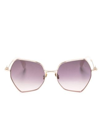Vivienne Westwood Occhiali da sole Hardware Orb esagonali - Oro