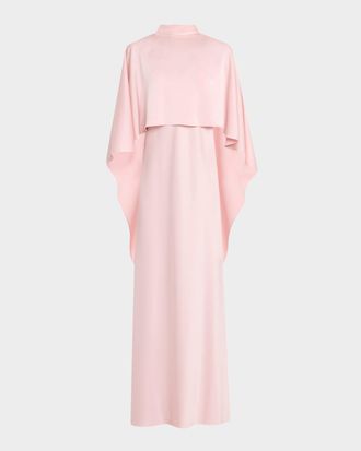 Emanuel Ungaro Avishag Draped Mock-Neck Gown