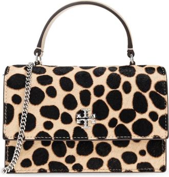 Tory Burch Tassen, Dames, Beige, ONE Size, Leer, Handtas Kira Mini