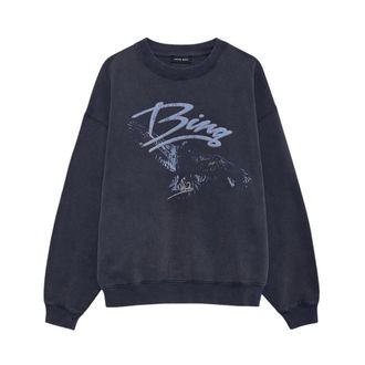 Anine Bing Sweatshirts, female, Black, Size: XS A-08-12161-Wbl1 Sweatshirt